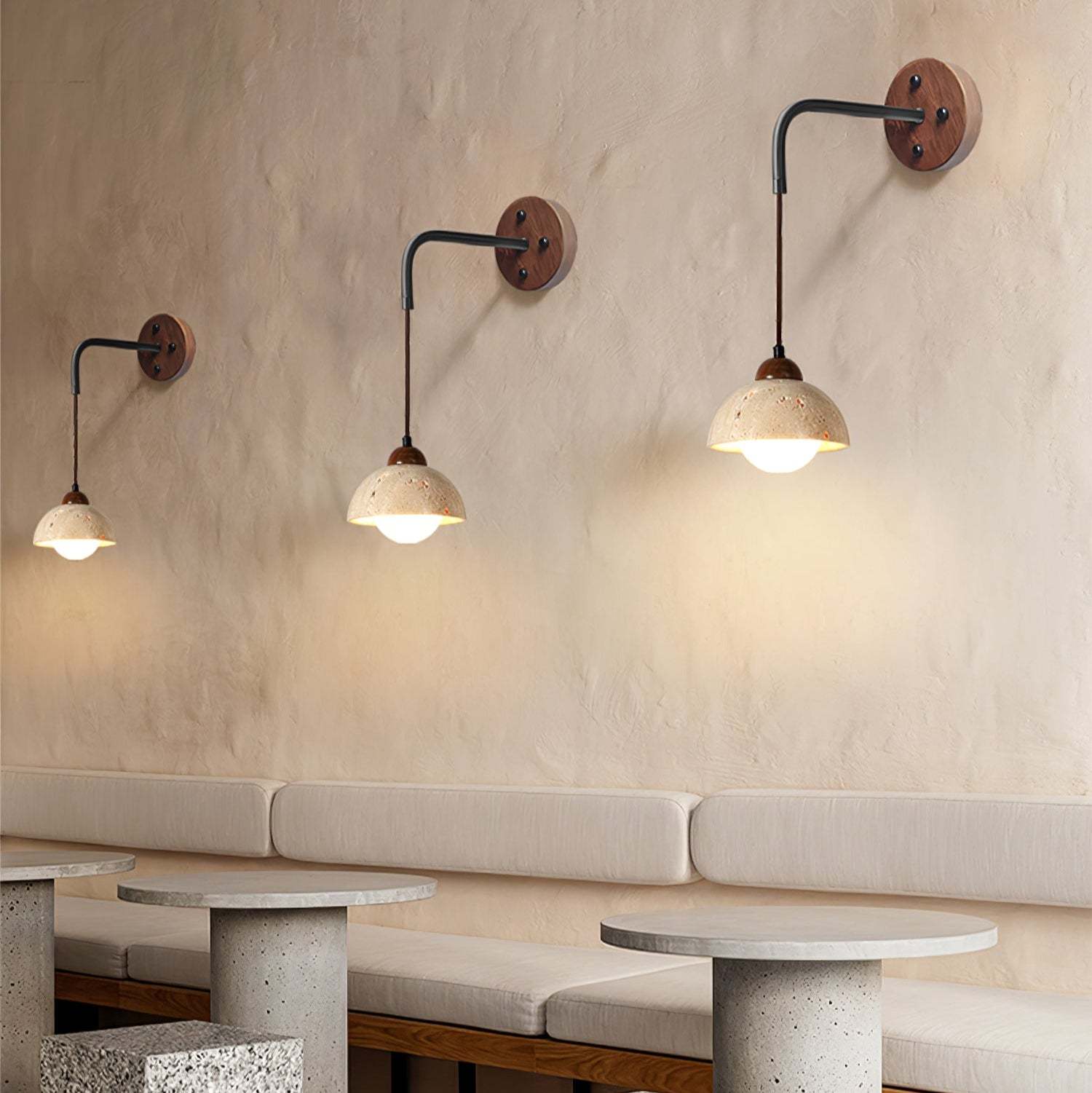 Arched Travertine Aplique