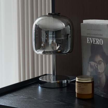 Axis Smoke Gray Glass Table Lamp