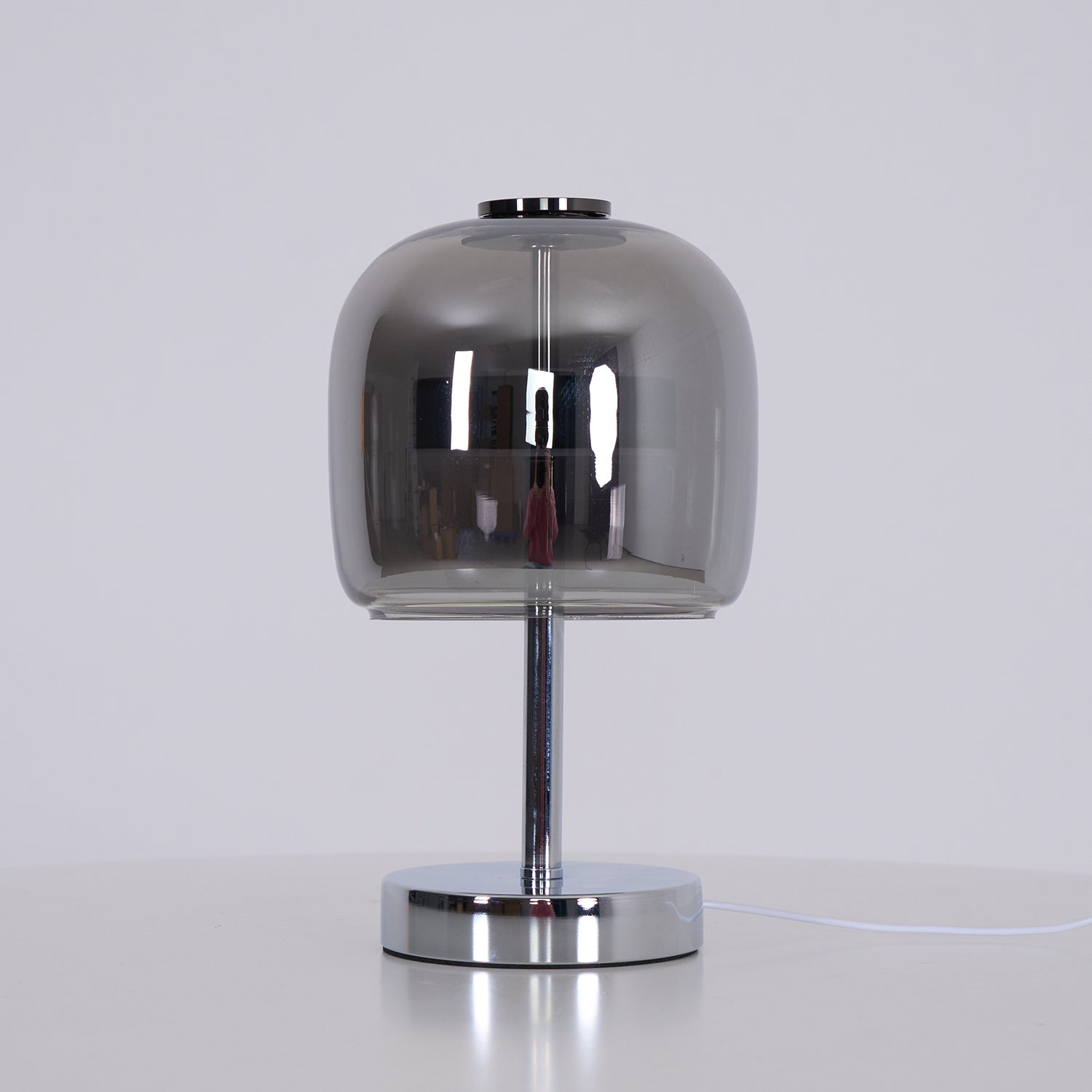 Axis Smoke Gray Glass Table Lamp