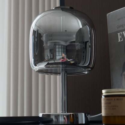 Axis Smoke Gray Glass Table Lamp
