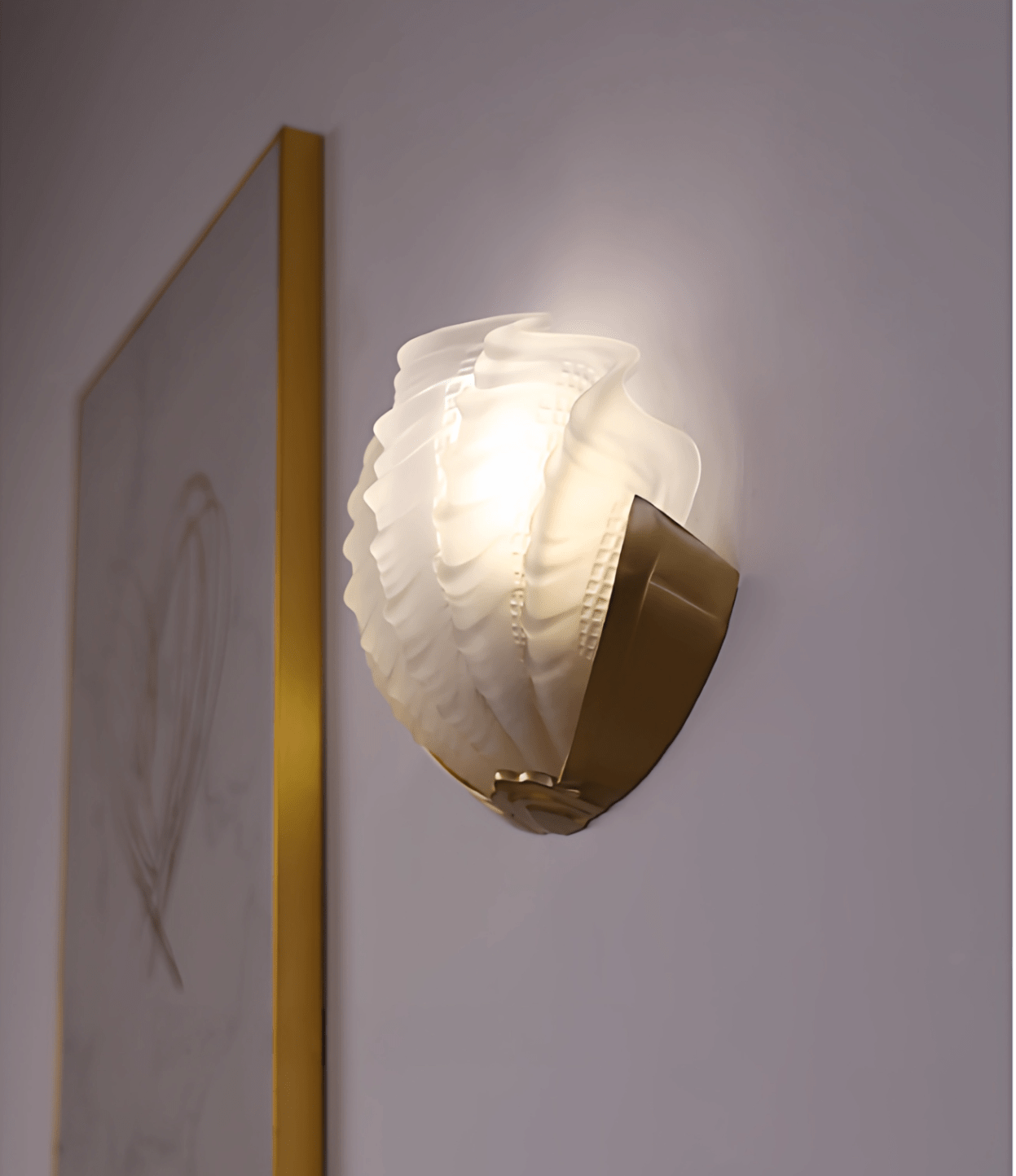 Art Deco Scallop Aplique