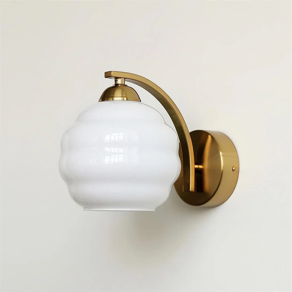 Carins Vintage Antique Glass Wall Light Shades Bedroom Living Room