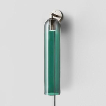 Verona Art Glass Plug-In Wall Light