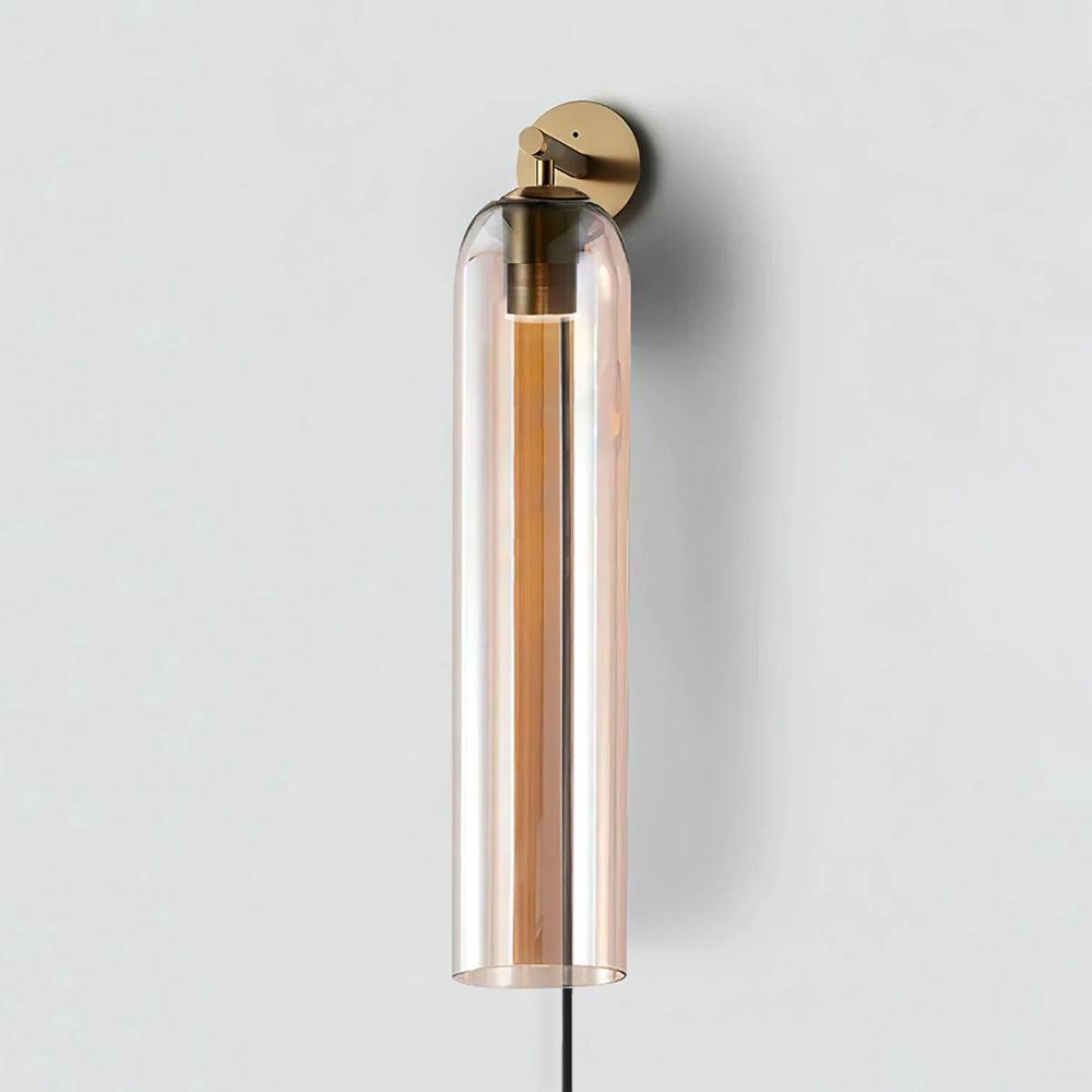 Verona Art Glass Plug-In Wall Light