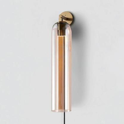 Verona Art Glass Plug-In Wall Light