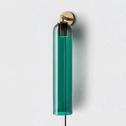 Verona Art Glass Plug-In Wall Light