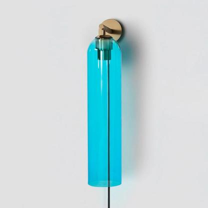 Verona Art Glass Plug-In Wall Light
