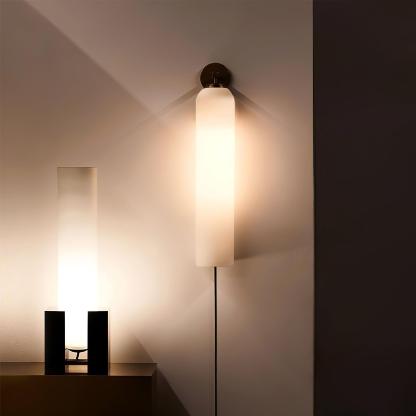 Verona Art Glass Plug-In Wall Light