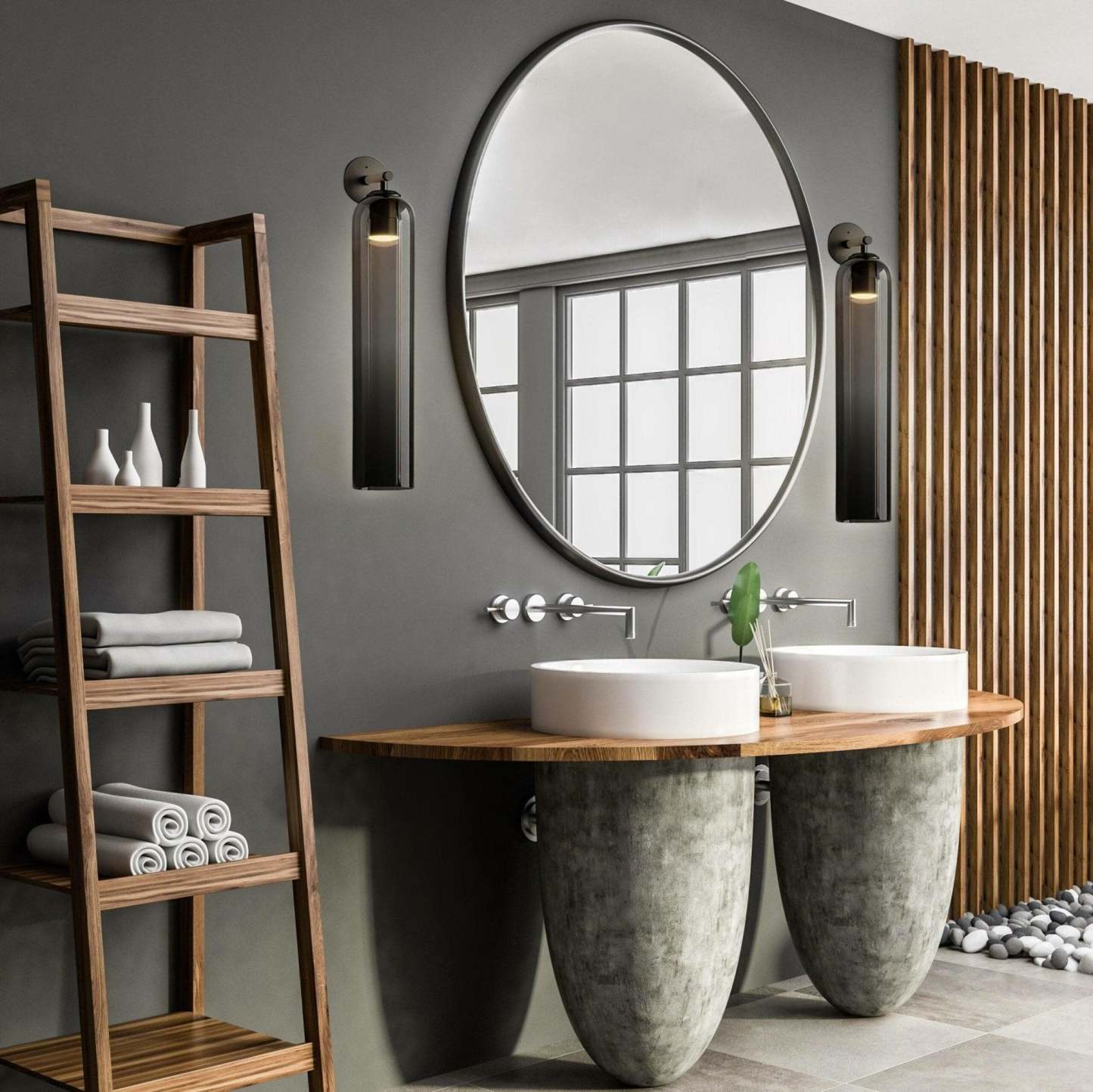 Verona Art Glass Plug-In Wall Light