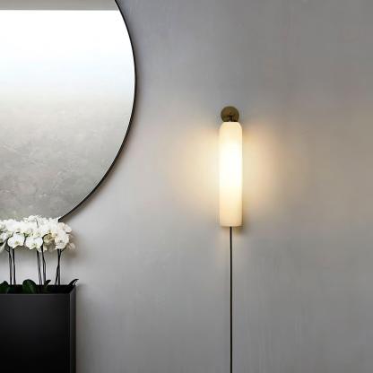 Verona Art Glass Plug-In Wall Light