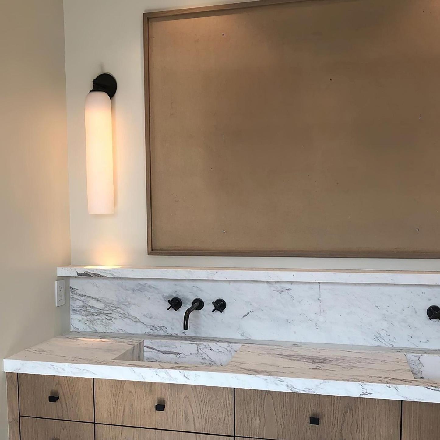 Verona Art Glass Plug-In Wall Light