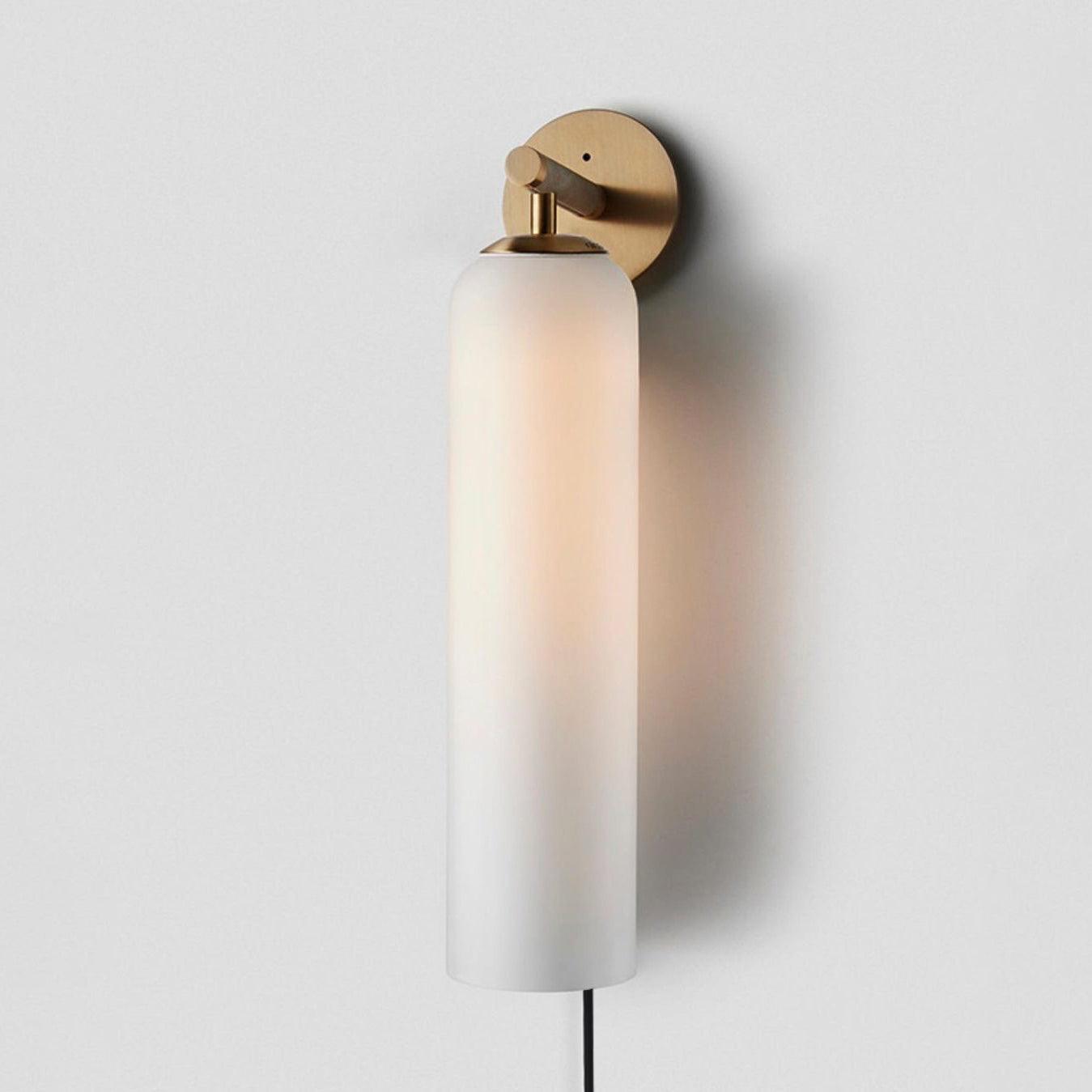 Verona Art Glass Plug-In Wall Light