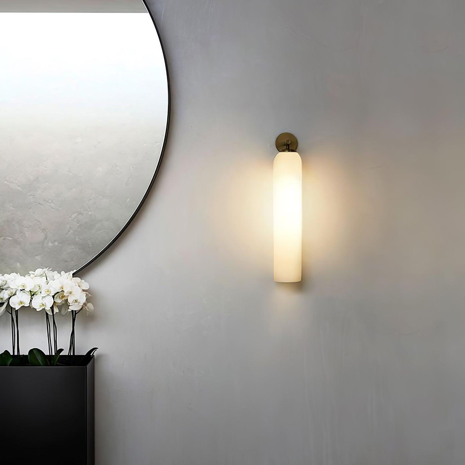 Verona Art Glass Plug-In Wall Light
