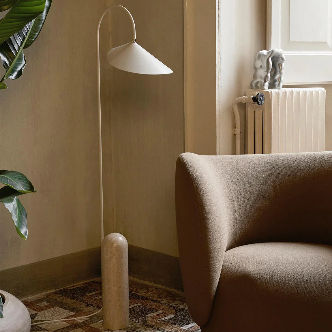 Dune Marble Metal Floor Lamp