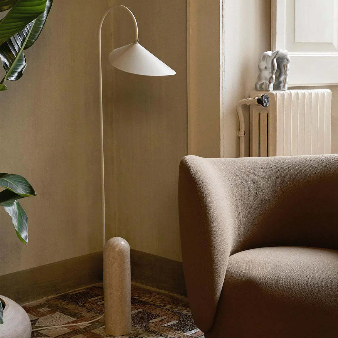 Dune Marble Metal Floor Lamp
