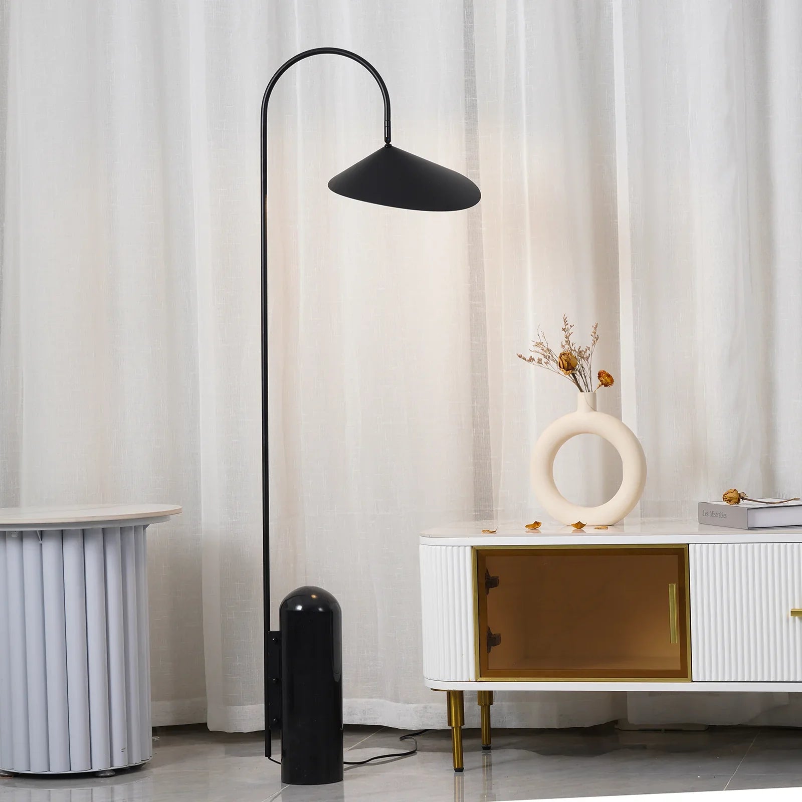 Dune Marble Metal Floor Lamp