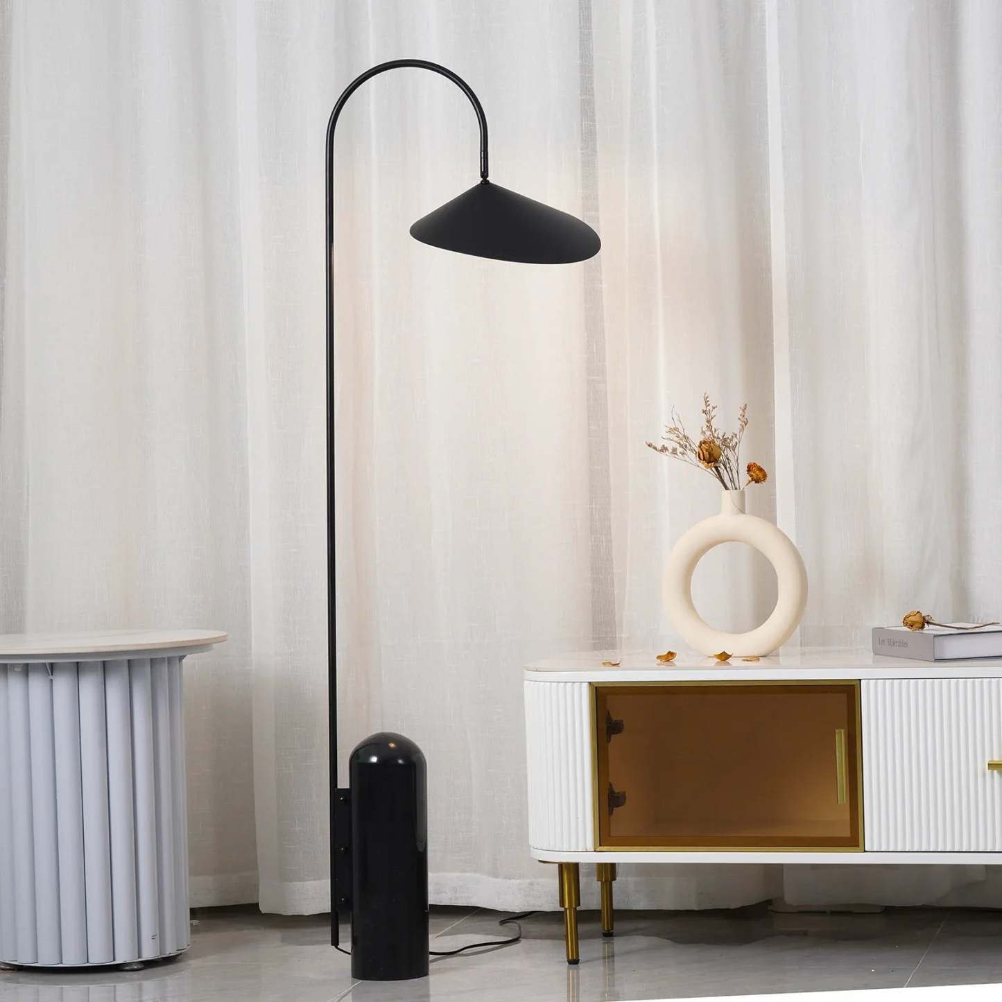 Dune Marble Metal Floor Lamp
