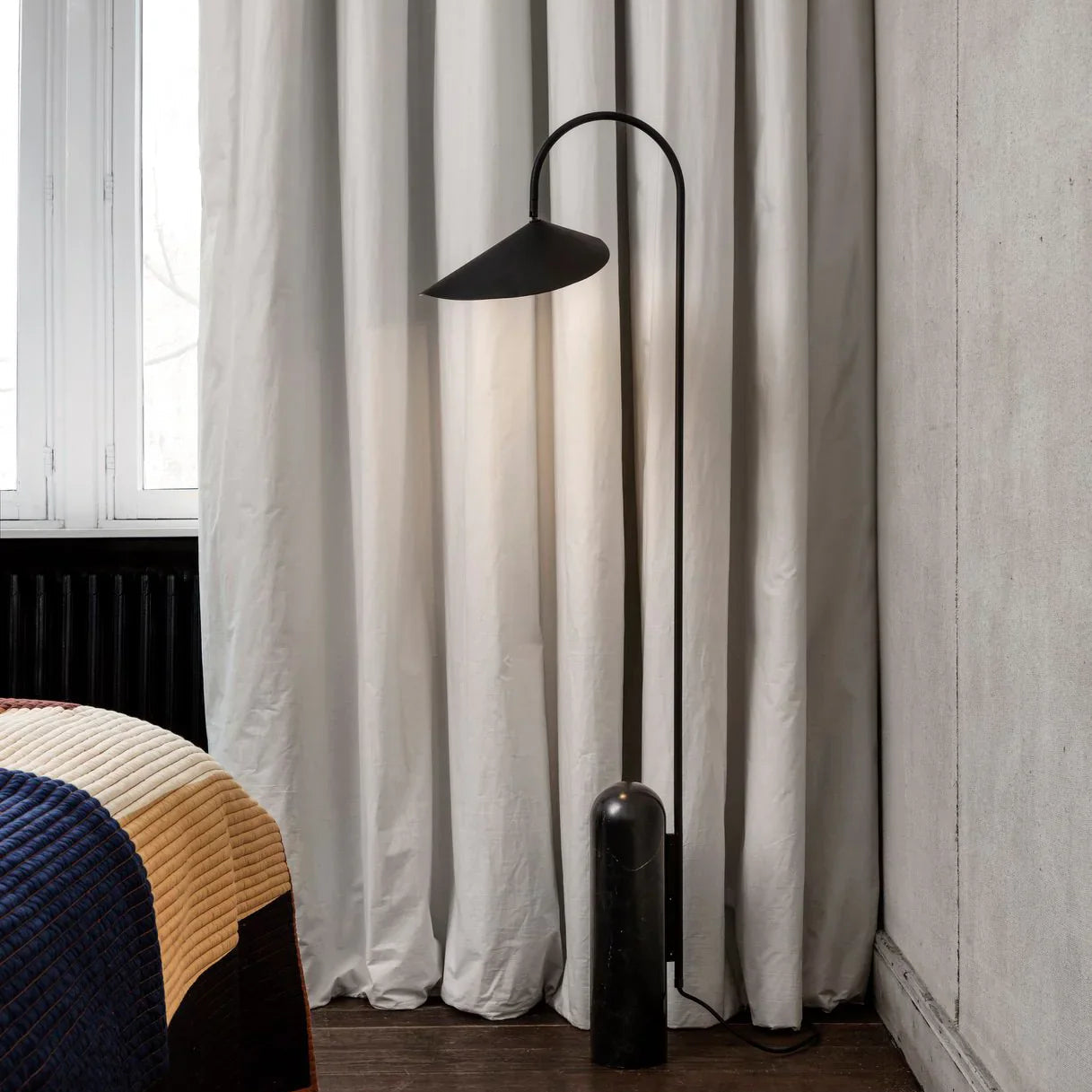 Dune Marble Metal Floor Lamp
