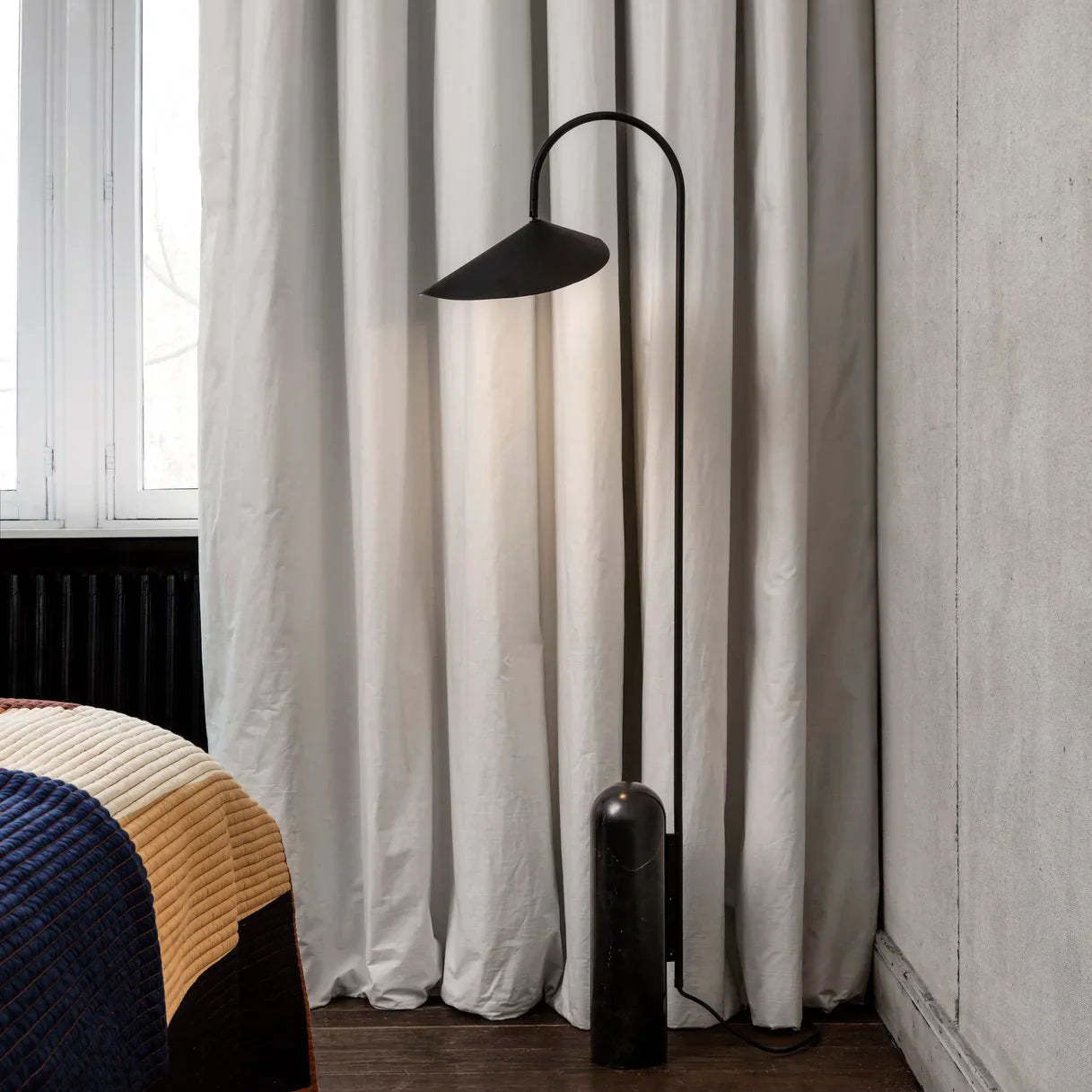 Dune Marble Metal Floor Lamp
