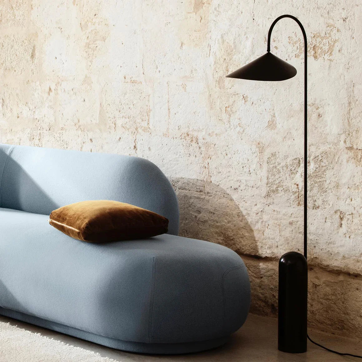 Dune Marble Metal Floor Lamp