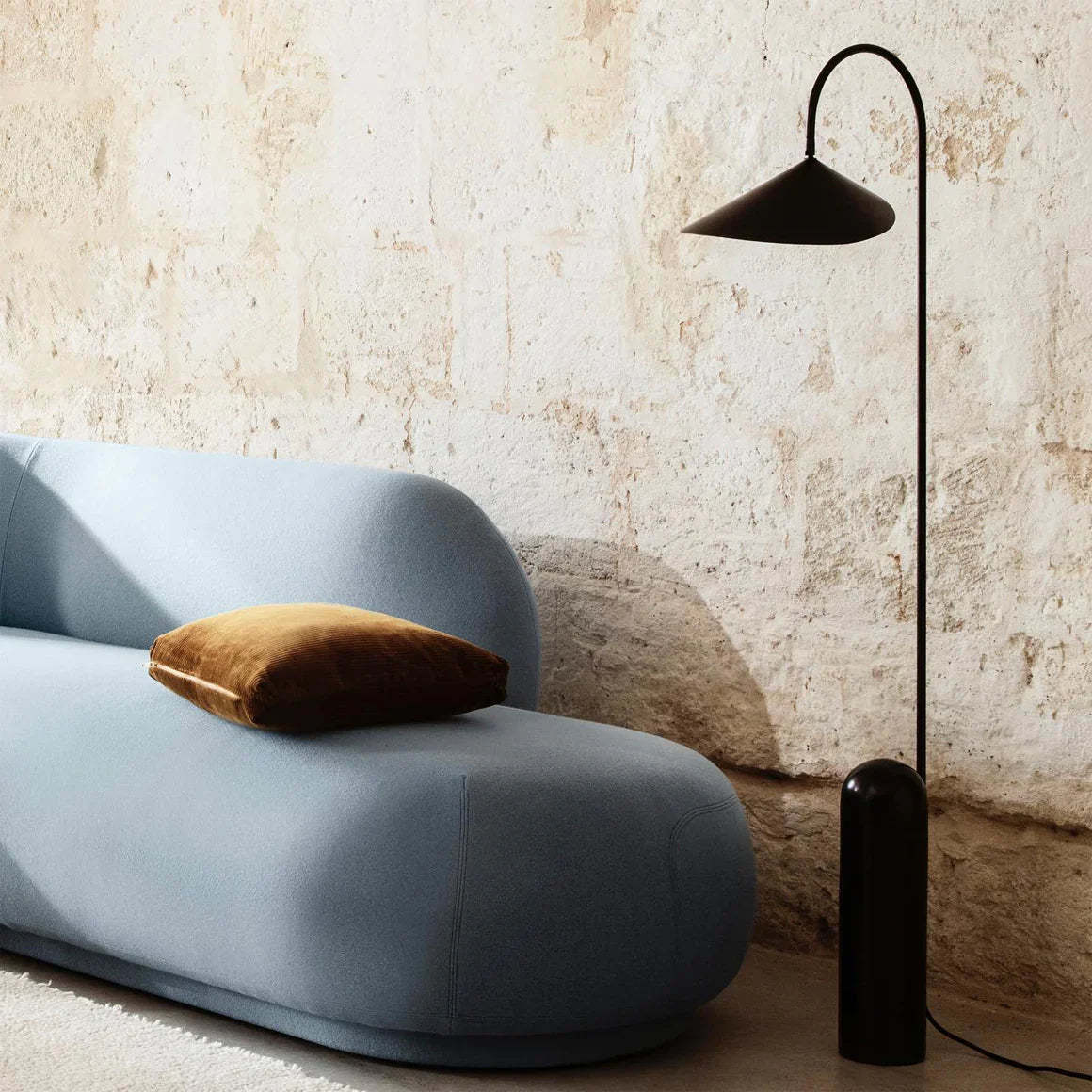 Dune Marble Metal Floor Lamp