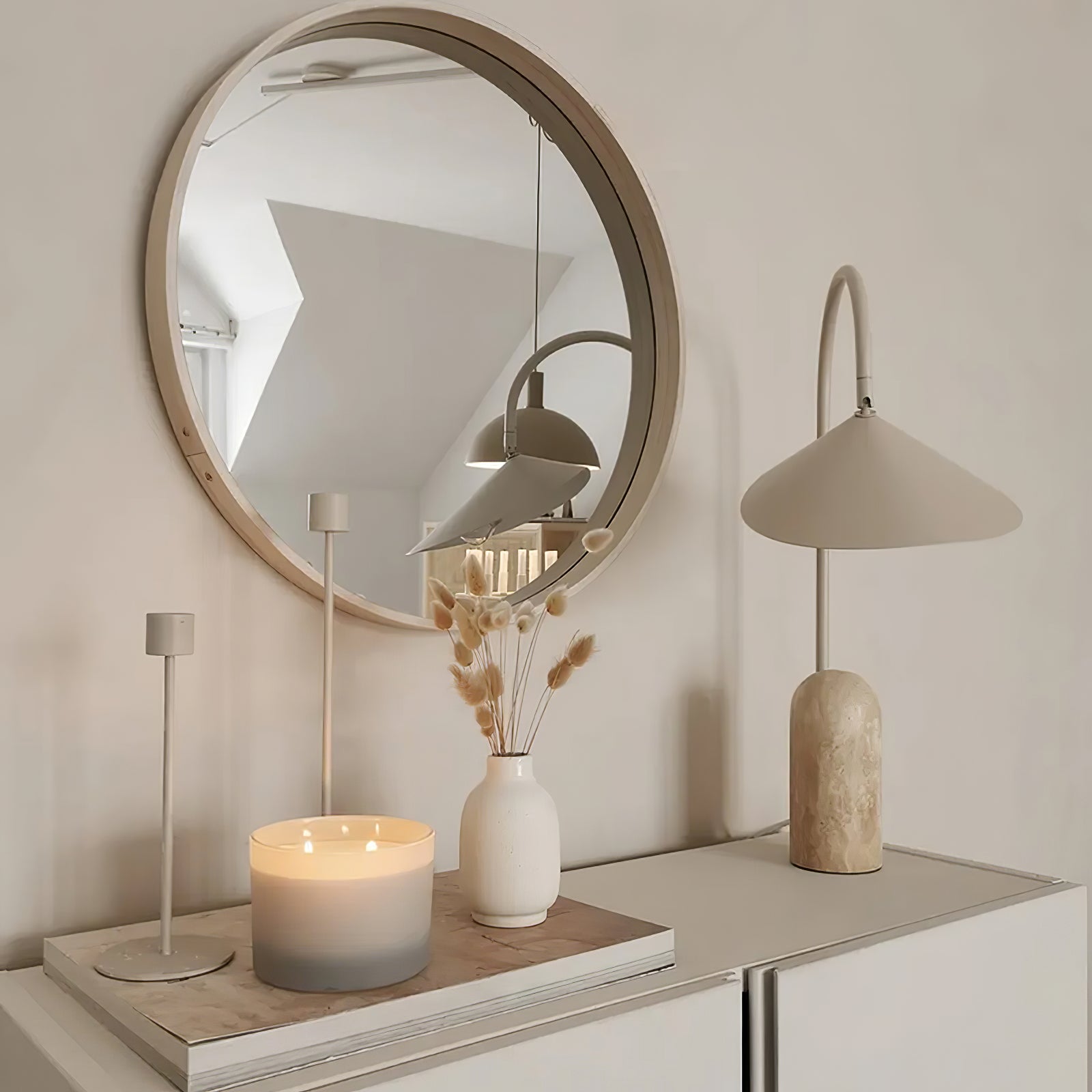 Dune Marble Cone Table Lamp