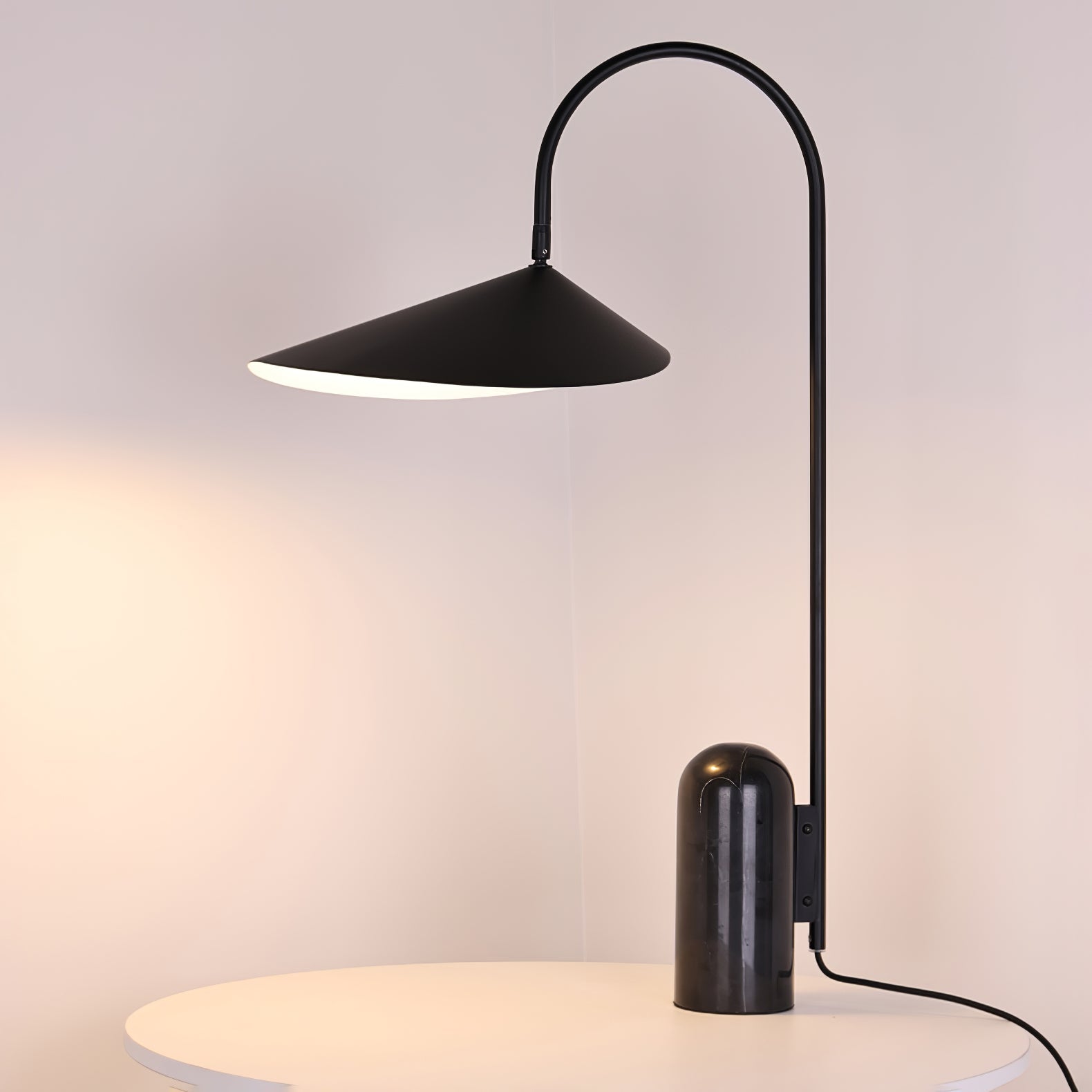 Dune Marble Cone Table Lamp