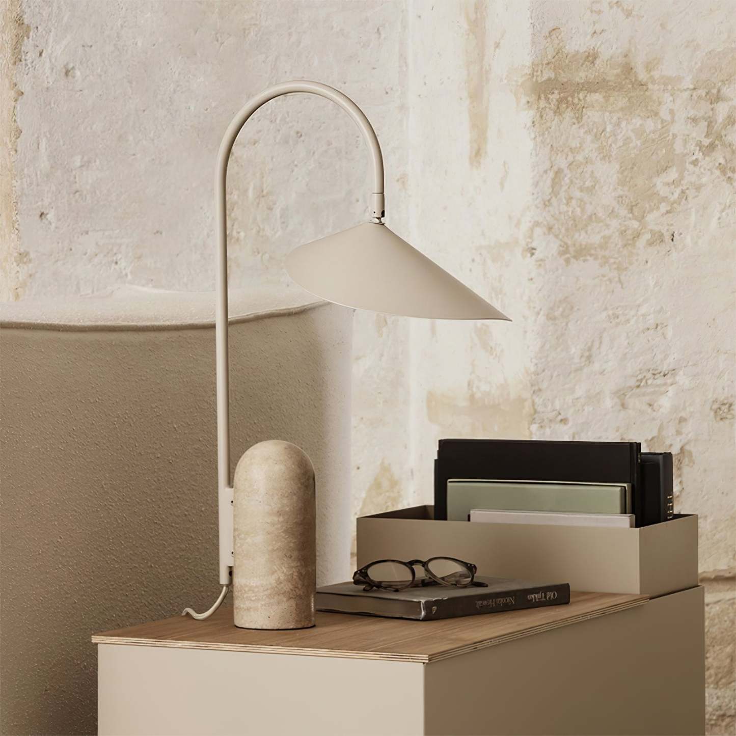 Dune Marble Cone Table Lamp