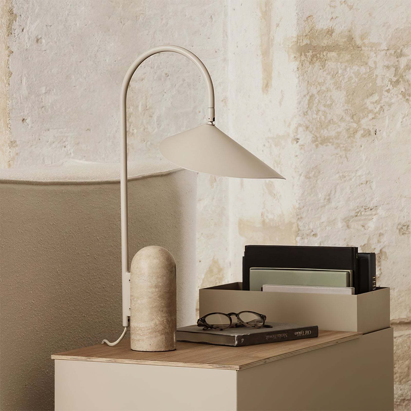 Dune Marble Cone Table Lamp