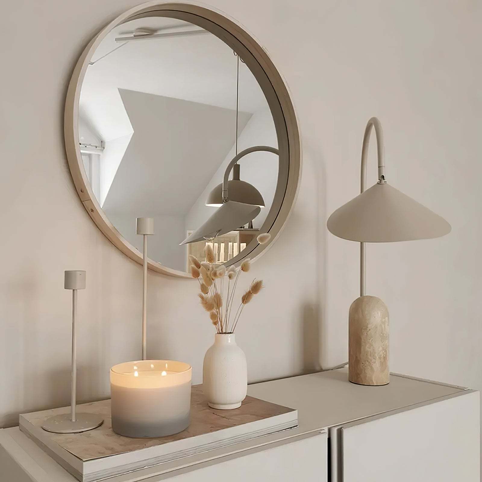 Dune Marble Cone Table Lamp