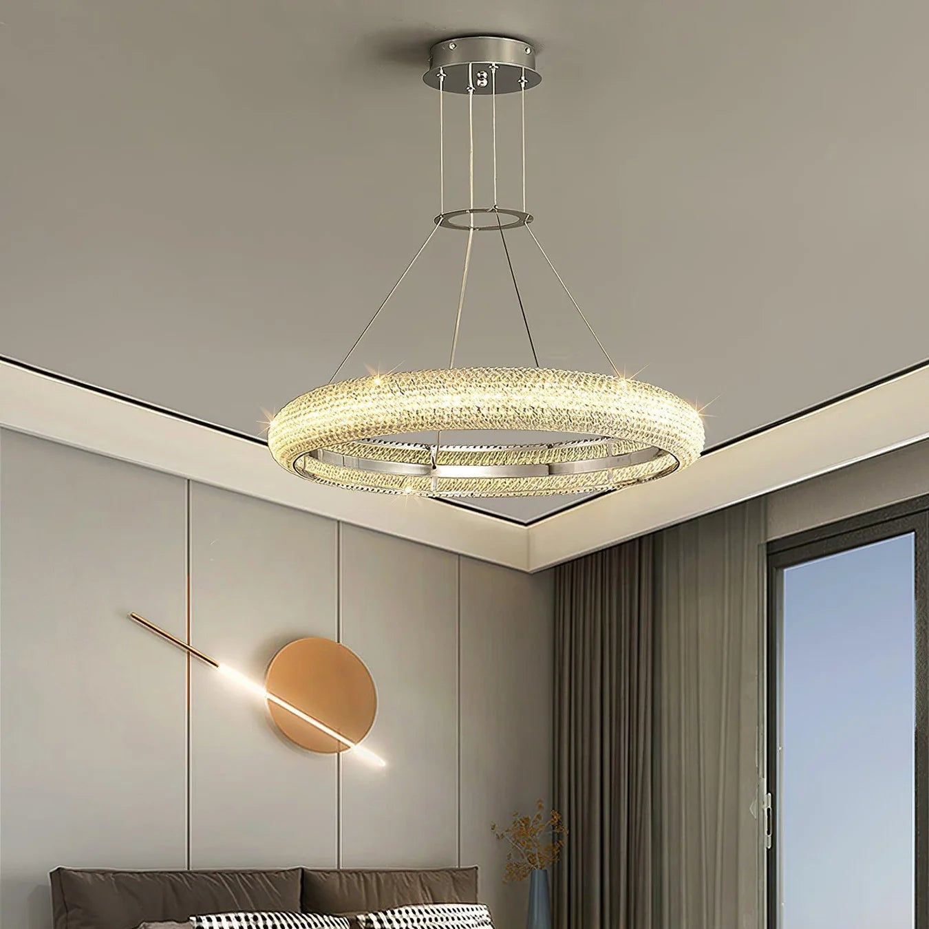 Muse Crystal Ring LED Chandelier