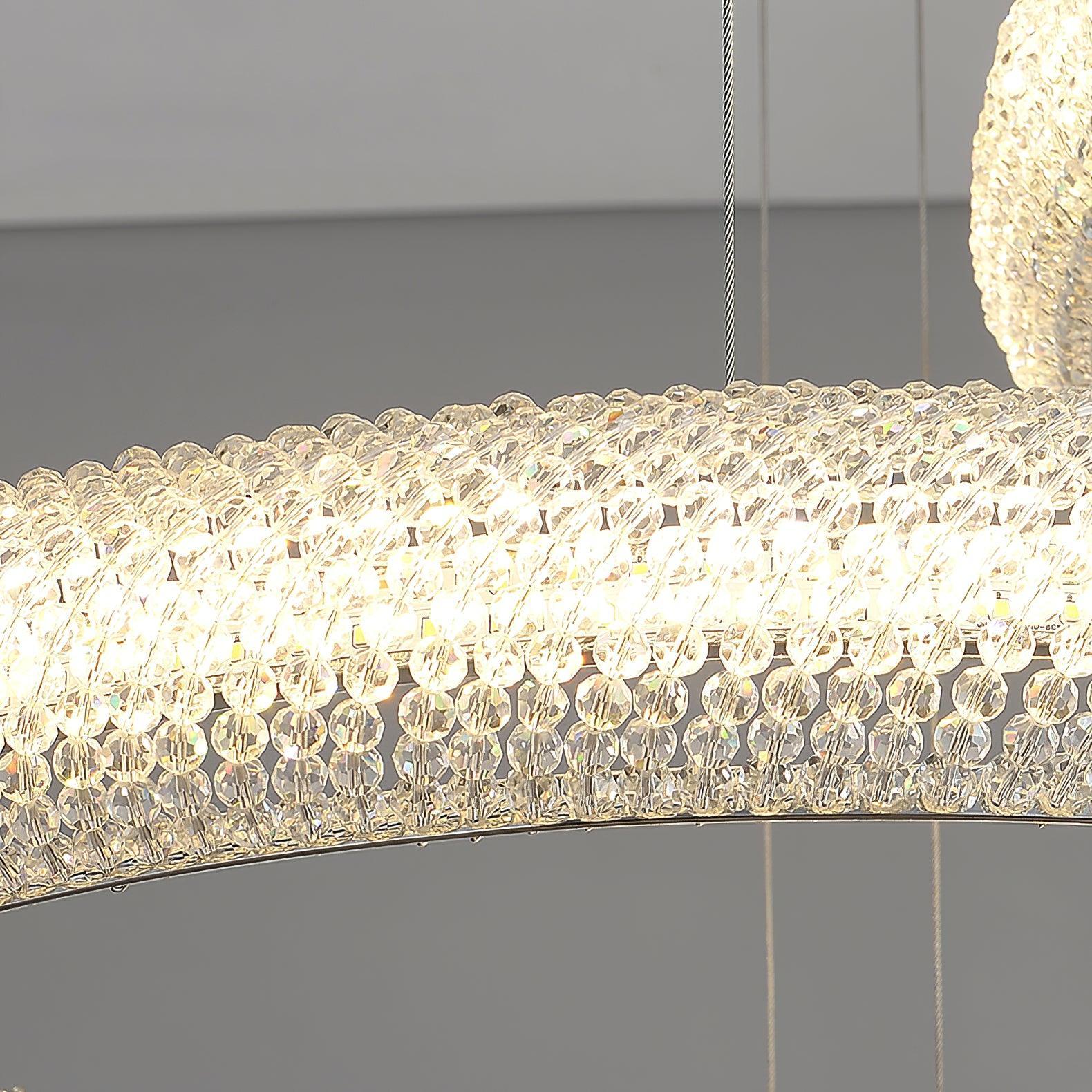Muse Crystal Ring LED Chandelier