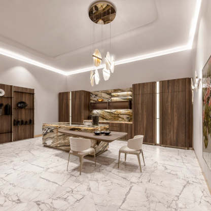 Artelux Highend Modern Sculptural Alabaster Chandelier