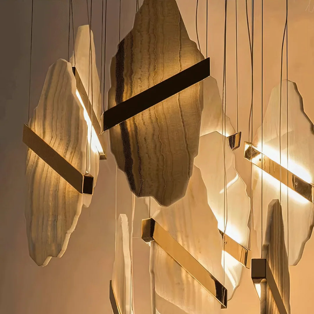 Artelux Highend Modern Sculptural Alabaster Chandelier