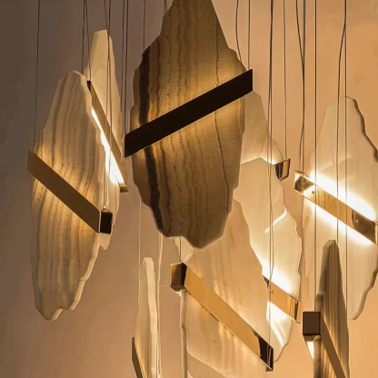 Artelux Highend Modern Sculptural Alabaster Chandelier