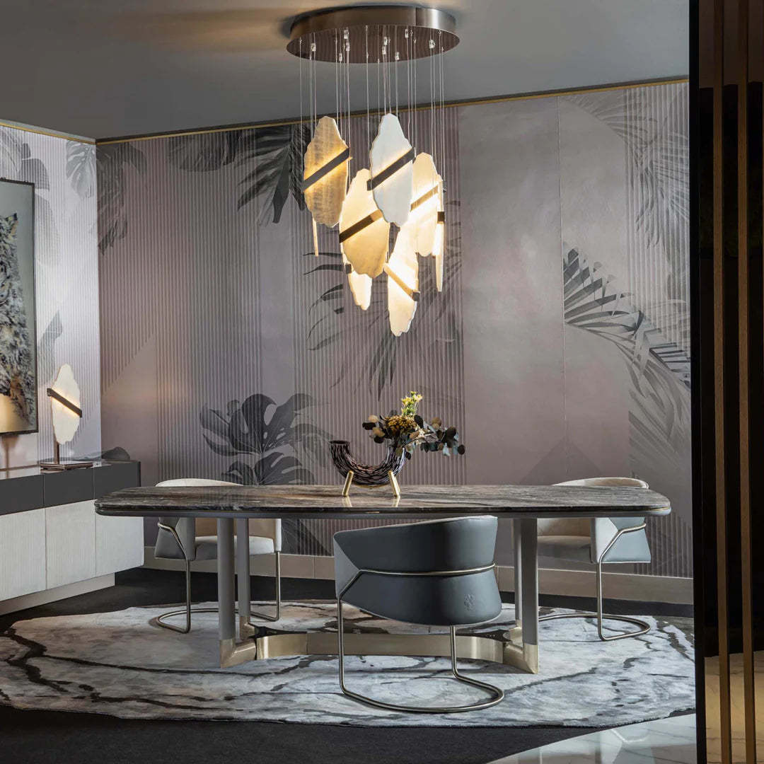 Artelux Highend Modern Sculptural Alabaster Chandelier