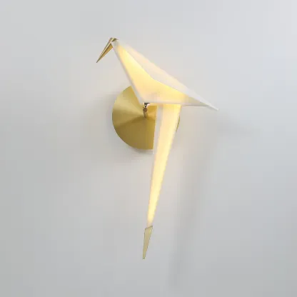 Orr Modern Unusual Bird PC Metal Wall Light Bedroom Study Living Room