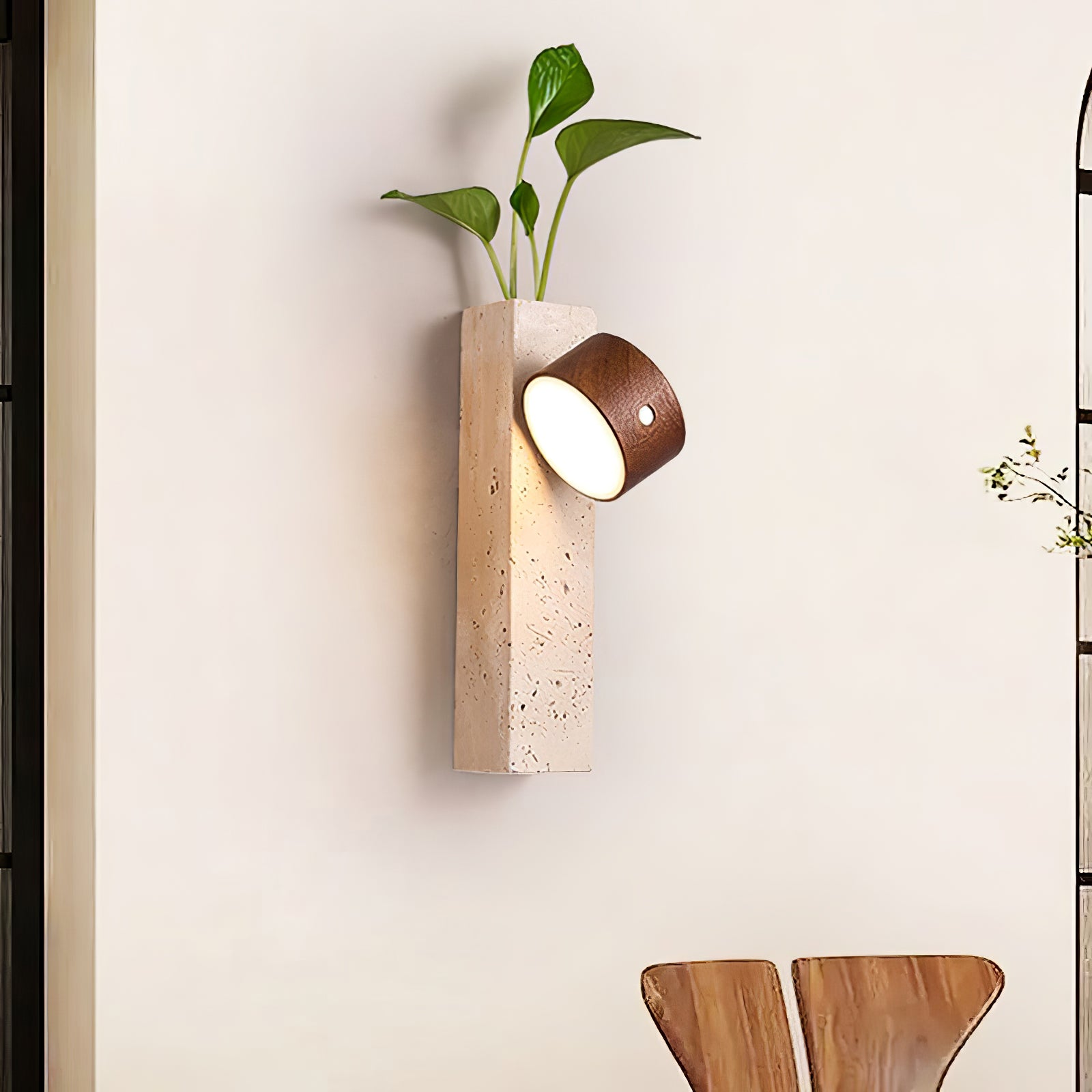 Axis Madera Recargable Aplique