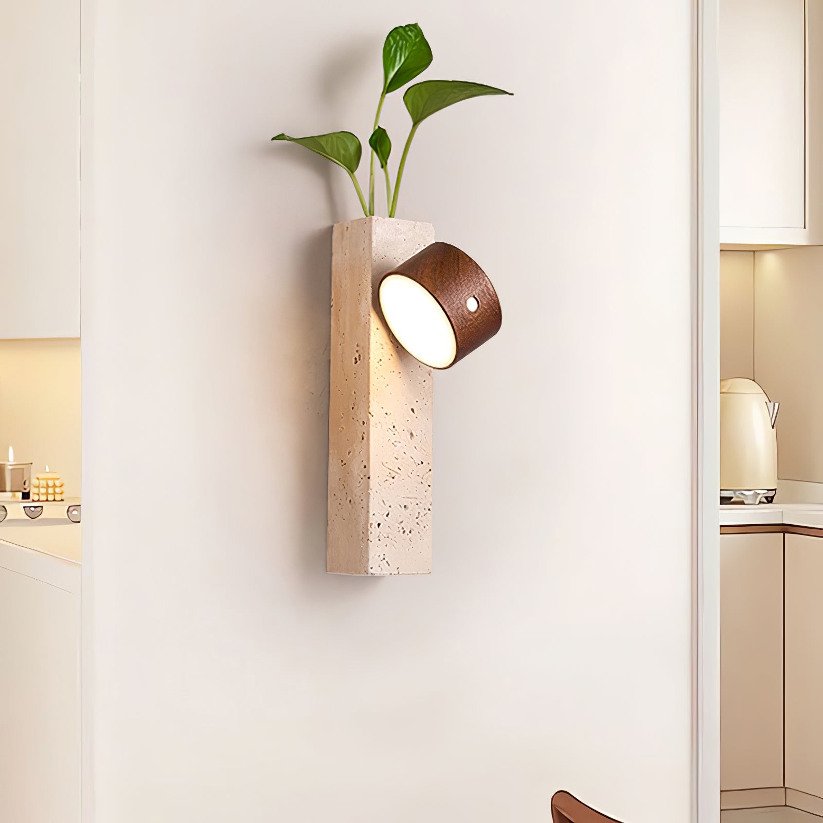 Axis Madera Recargable Aplique