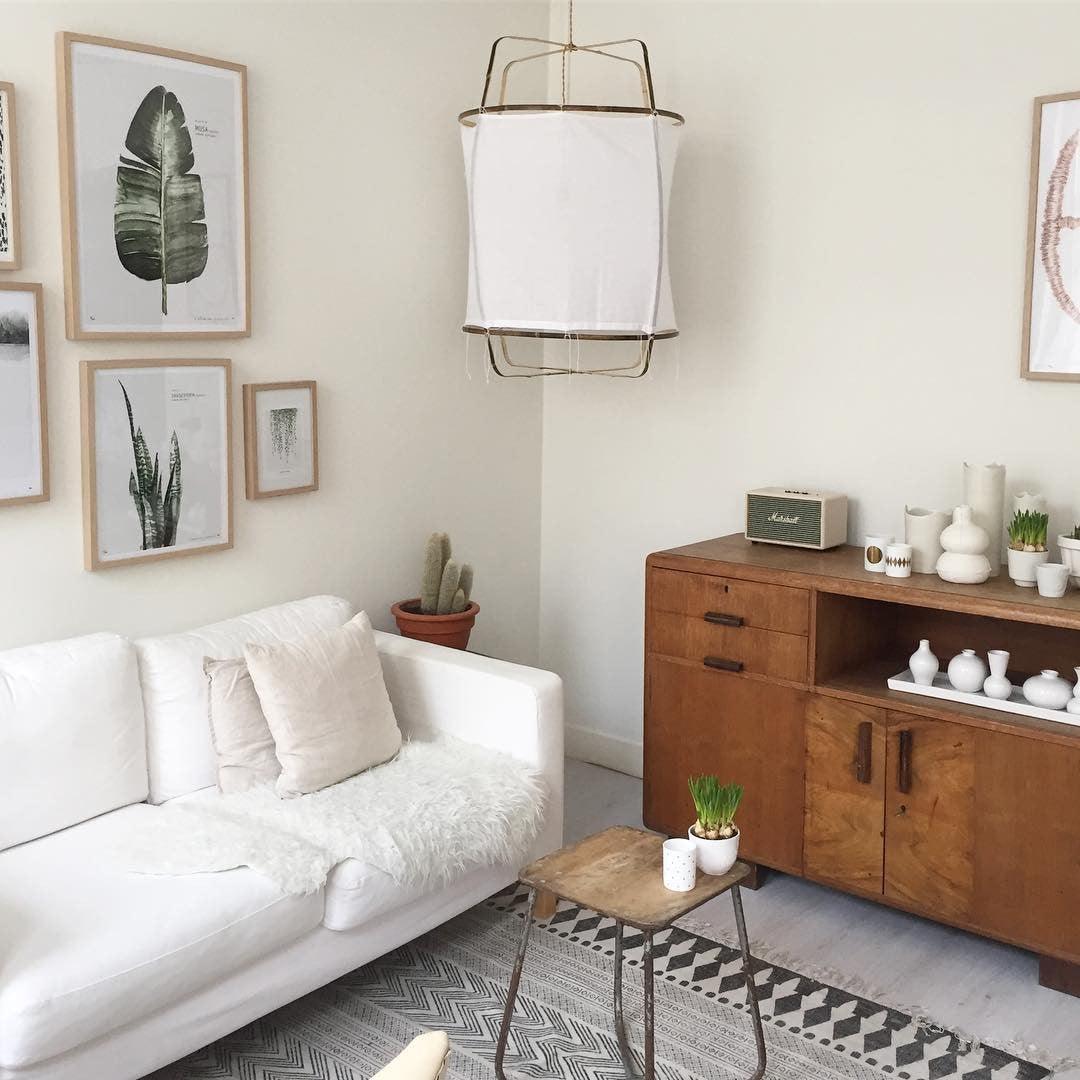 Ozawa Moderno Cabaña Tela Lámpara Colgante Sombras Salón Comedor