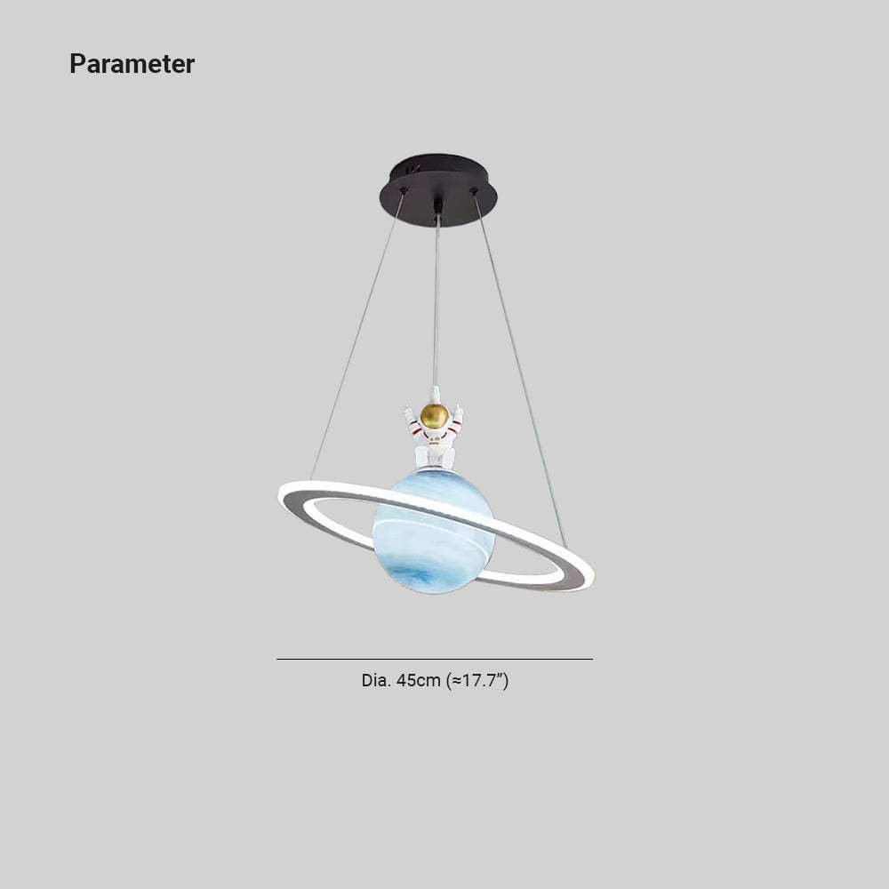 Fateh Diseñador LED Lámpara Colgante Azul Naranja Dormitorio/Comedor