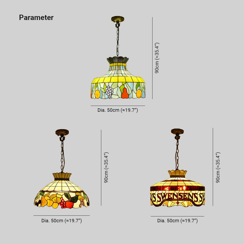 Eryn Vintage LED Lámpara Colgante Multicolor Metal Vidrio Dormitorio