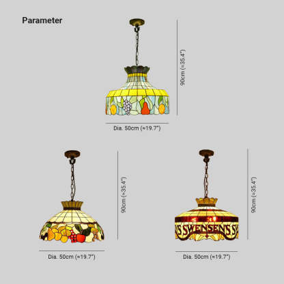 Eryn Vintage LED Lámpara Colgante Multicolor Metal Vidrio Dormitorio
