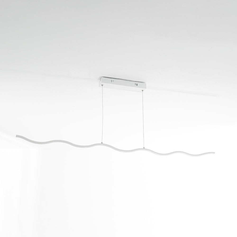 Louise Moderna Lineal Metal Lámpara Colgante Negra/Blanco