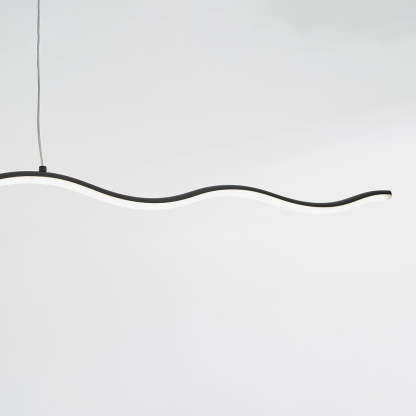 Louise Moderna Lineal Metal Lámpara Colgante Negra/Blanco
