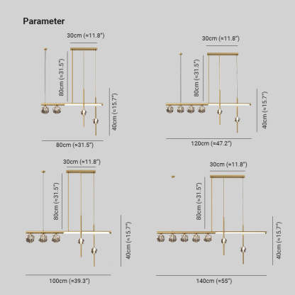 Kirsten Moderno LED Lámpara Colgante Oro Comedor Metal