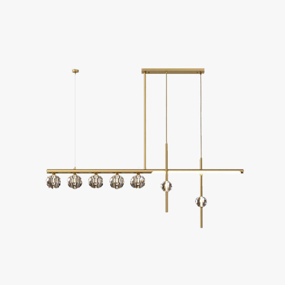 Kirsten Moderno LED Lámpara Colgante Oro Comedor Metal