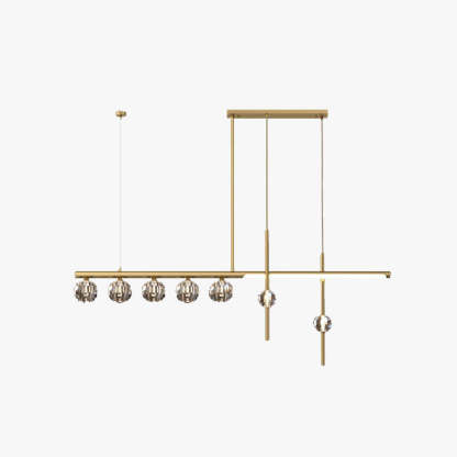 Kirsten Moderno LED Lámpara Colgante Oro Comedor Metal