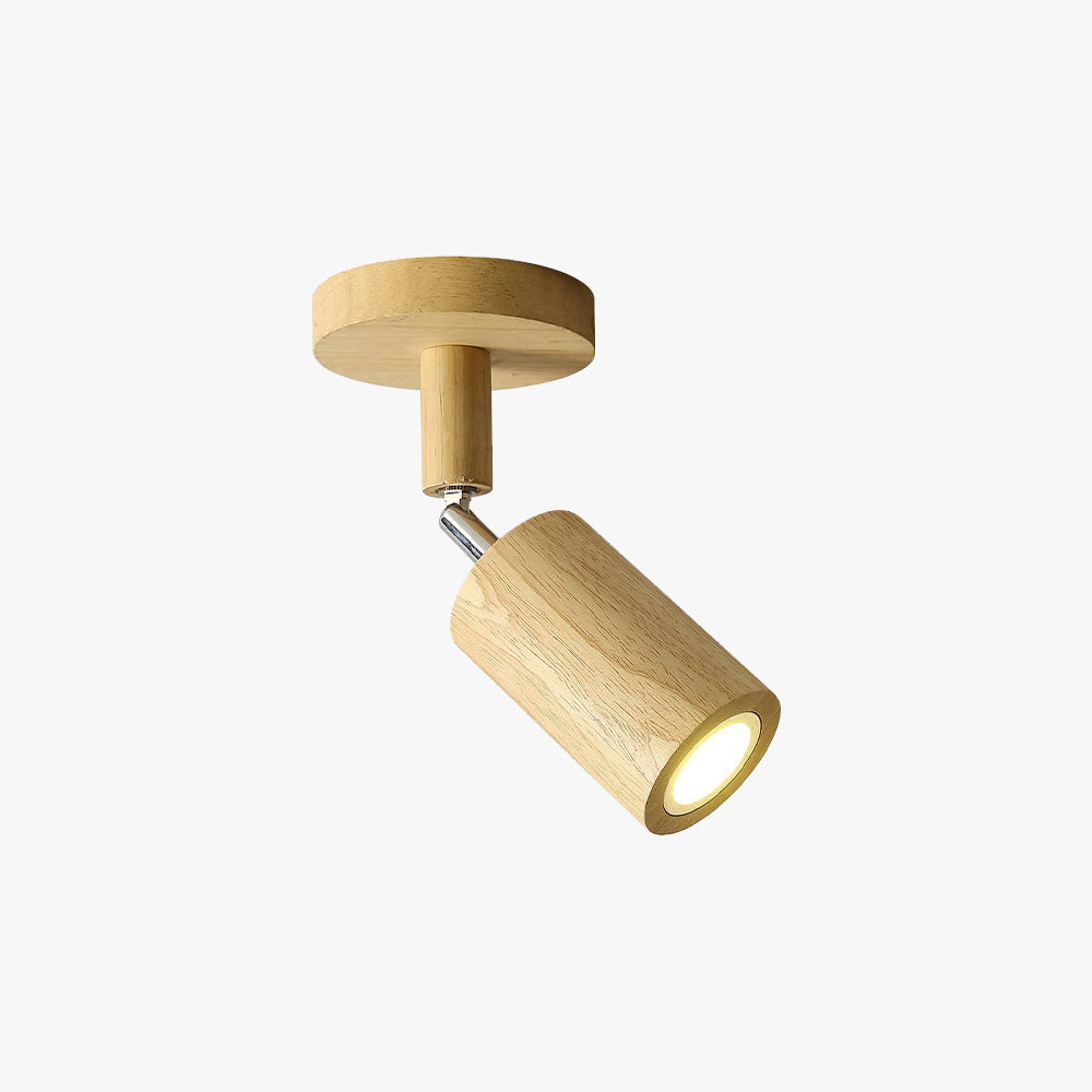 Ozawa Modern LED Apliques de techo Tipo Cilindro para Sala de estar y dormitorio, 3 colores, metal y madera.