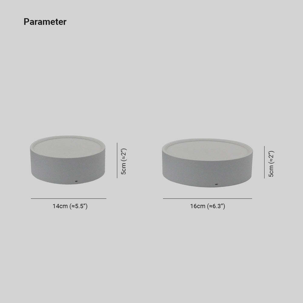 Quinn Moderno LED Lámpara de Techo Cilíndrico Blanco/Negro/Gris Dormitorio Metal/Acrílico